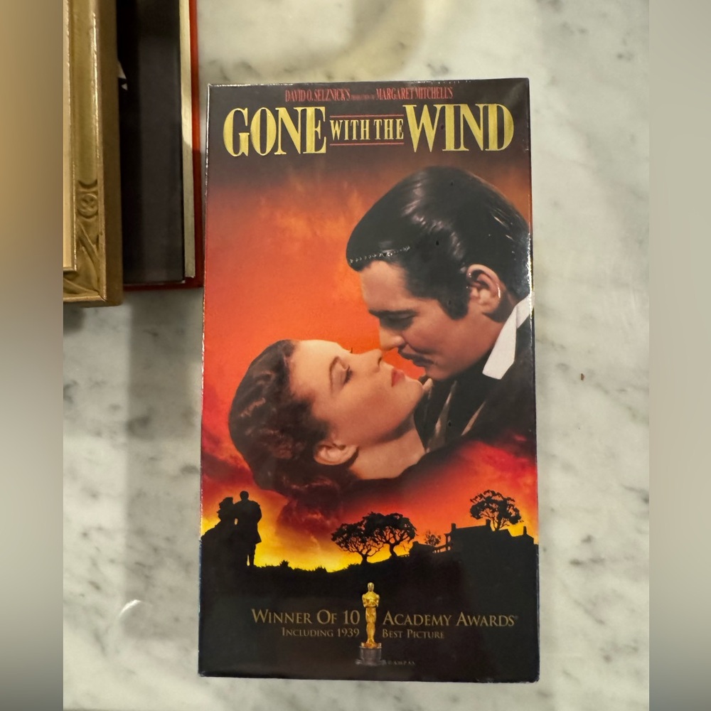 Sealed unopened two tape cassette set of Gone With The Wind. Perfect condition.
